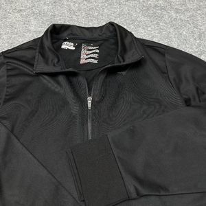 Gymshark Jacket Mens Large Black Full Zip Zipped Pockets Workout